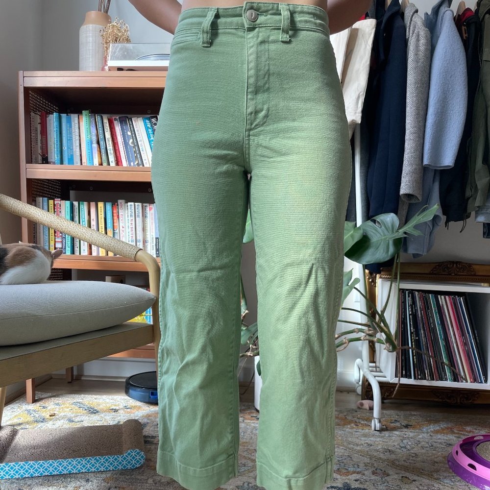 🛑 SOLD 🛑Madewell Emmet Wide Leg Cropped Pants (23)